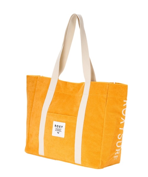 ROXY（ロキシー）の「ROXY SURF SALT&SUN TOTE BAG トートバッグ 【2026年夏モデル】/ロキシーストライプバッグ（トートバッグ・レディース・ホワイト/ネイビー/オレンジ・FREE）」の3枚目の写真