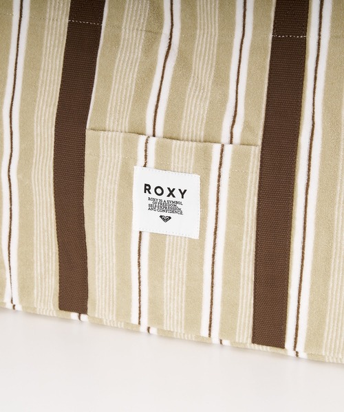 ROXY（ロキシー）の「ROXY SURF SALT&SUN TOTE BAG トートバッグ 【2026年夏モデル】/ロキシーストライプバッグ（トートバッグ・レディース・ホワイト/ネイビー/オレンジ・FREE）」の9枚目の写真