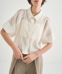 【CITY TOKYO/シティートウキョウ】Sheer Short Shirt/シアーショートシャツ