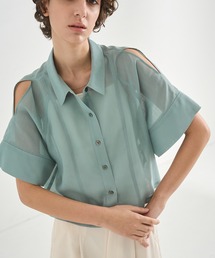 CITY TOKYO | 【CITY TOKYO/シティートウキョウ】Sheer Short Shirt/シアーショートシャツ(シャツ/ブラウス)
