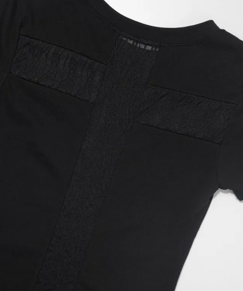 FANCY CLUB(ファンシークラブ)の「【FANCY CLUB】BACK CROSS TEE / 【ファンシークラブ】バッククロスレース半袖Tシャツ(Tシャツ/カットソー・レディース・ホワイト/ミント/ブラック・ONE SIZE)」の21枚目の写真