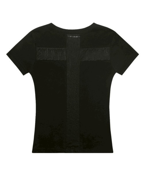 FANCY CLUB(ファンシークラブ)の「【FANCY CLUB】BACK CROSS TEE / 【ファンシークラブ】バッククロスレース半袖Tシャツ(Tシャツ/カットソー・レディース・ホワイト/ミント/ブラック・ONE SIZE)」の19枚目の写真