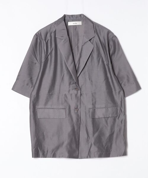 anuke(�A���k�[�N)��Sheer Halfsleeve Jacket 62610106(�u���]��)