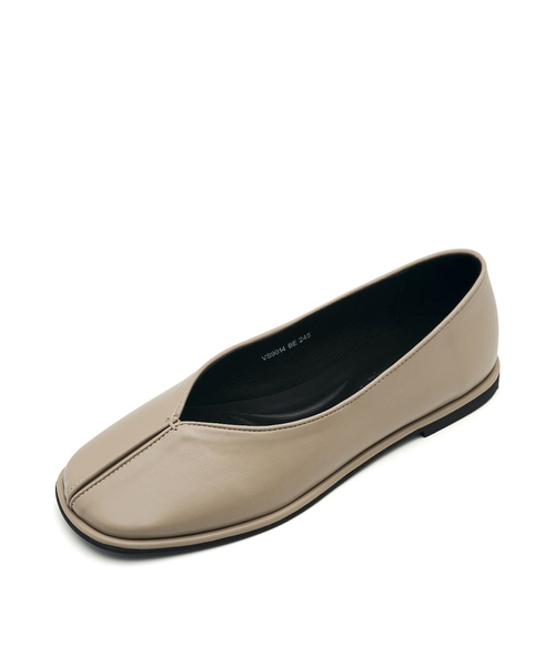 SPUR(シュプール)の「Veronica Round toe フラットシューズ 1.5cm -VS9014 (2color)(バレエシューズ・レディース・ベージュ/ブラック・23.5cm/23cm/24.5cm/24cm)」の1枚目の写真