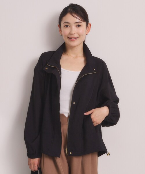 ITS'DEMO（イッツデモ）の「シアースタンドブルゾン（ブルゾン・レディース・グリーン系/ブラック・00）」の18枚目の写真