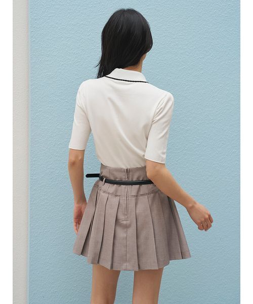 SNIDEL(スナイデル)の「レースボウタイニットプルオーバー(ニット/セーター・レディース・ネイビー/ベージュ/アイボリー・F)」の14枚目の写真