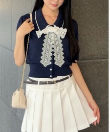 SNIDEL(�X�i�C�f��)�̃��[�X�{�E�^�C�j�b�g�v���I�[�o�[(�j�b�g/�Z�[�^�[)