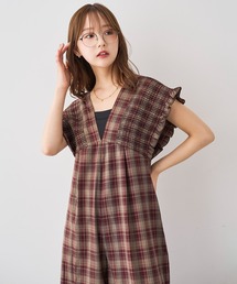 mil（ミル）の「シャーリング オールインワン【587207】（サロペット/オーバーオール）」