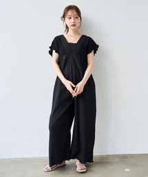 mil（ミル）の「シャーリング オールインワン【587207】（サロペット/オーバーオール）」