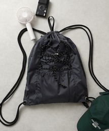 FAHRT（ファート）の「【FAHRT】(ファート) A4収納可能 撥水加工 ロゴ刺繍 ドローコード ナップサック（エコバッグ/サブバッグ）」