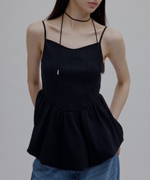 Ameri(�A����)��MEDI RIB BALLOON HEM CAMI TOP(�L���~�\�[��)
