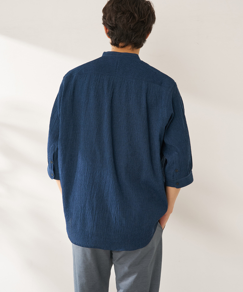 B.C STOCK(ベーセーストック)の「ヨウリュウシチブソデシャツ(シャツ/ブラウス・メンズ・ホワイト/グリーン/イエロー/ネイビー・MEDIUM/LARGE)」の17枚目の写真