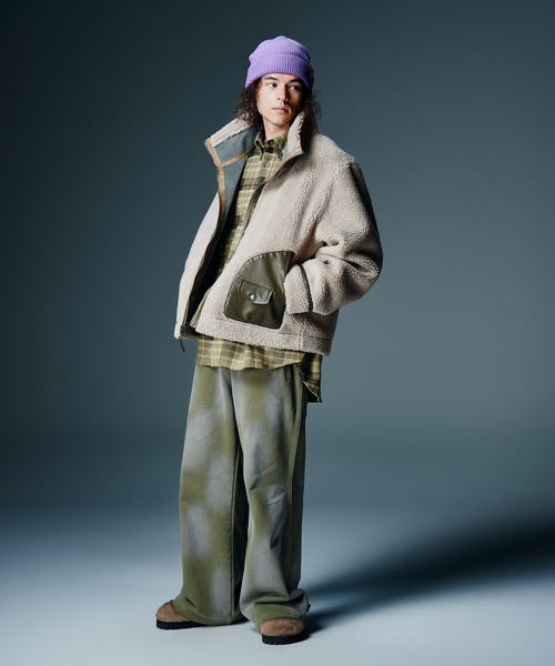glamb(グラム)の「Synth Mouton Reversible Jacket / シンセムートンリバーシブルジャケット(ムートンコート・メンズ・ブラック/グレー・S/M/L)」の21枚目の写真
