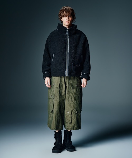 glamb(グラム)の「Synth Mouton Reversible Jacket / シンセムートンリバーシブルジャケット(ムートンコート・メンズ・ブラック/グレー・S/M/L)」の20枚目の写真
