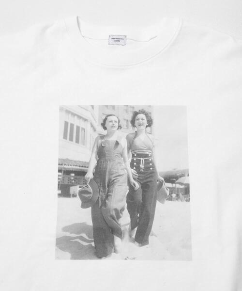 URBAN RESEARCH DOORS(アーバンリサーチドアーズ)の「『スタッフ企画』フォトプリントオーバーTシャツ(Tシャツ/カットソー・レディース・オフホワイト/モカ・FREE)」の9枚目の写真