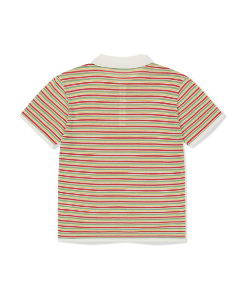 WKNDRS(ウィーキャンドース)の「AP STRIPED HALF-ZIP POLO (YELLOW)(ポロシャツ・レディース・その他・X-LARGE/LARGE/MEDIUM)」の2枚目の写真