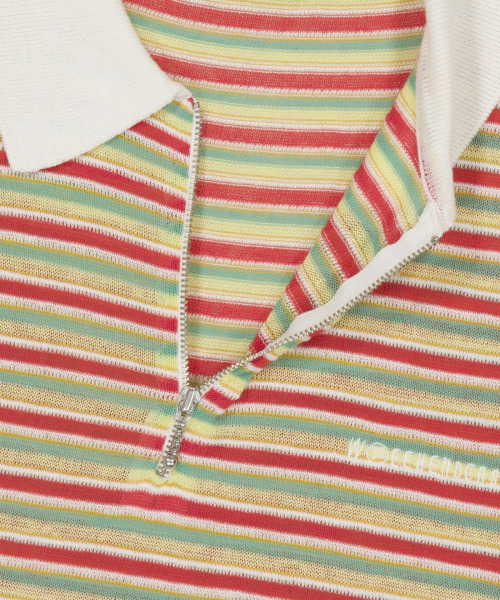 WKNDRS(ウィーキャンドース)の「AP STRIPED HALF-ZIP POLO (YELLOW)(ポロシャツ・レディース・その他・X-LARGE/LARGE/MEDIUM)」の4枚目の写真