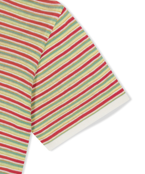 WKNDRS(ウィーキャンドース)の「AP STRIPED HALF-ZIP POLO (YELLOW)(ポロシャツ・レディース・その他・X-LARGE/LARGE/MEDIUM)」の5枚目の写真