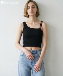 選べるデザイン・カップ付きクロップドキャミ「プリティプル」キャミソール