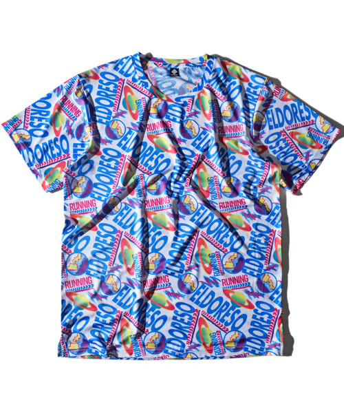 ELDORESO(エルドレッソ)の「Otwori Tee / オツオリT(Tシャツ/カットソー・メンズ・ブラック/ブルー・SMALL/MEDIUM)」の1枚目の写真