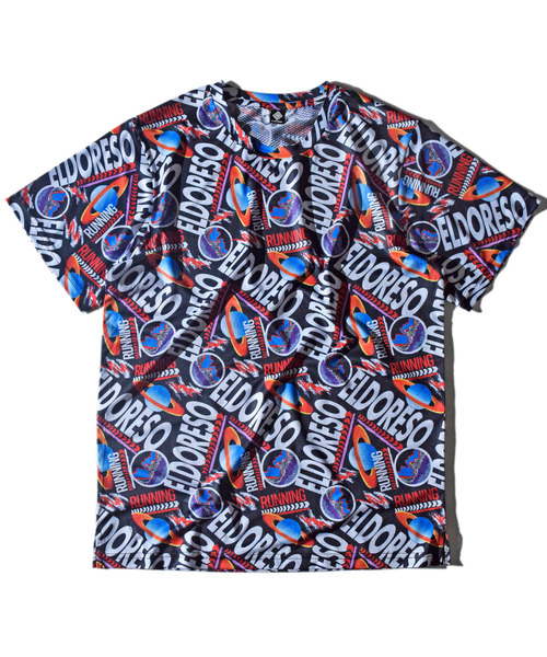 ELDORESO(エルドレッソ)の「Otwori Tee / オツオリT(Tシャツ/カットソー・メンズ・ブラック/ブルー・SMALL/MEDIUM)」の2枚目の写真