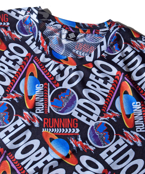 ELDORESO(エルドレッソ)の「Otwori Tee / オツオリT(Tシャツ/カットソー・メンズ・ブラック/ブルー・SMALL/MEDIUM)」の4枚目の写真
