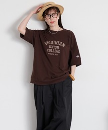 cepo（セポ）の「【DISCUS ATHLETIC】VIRGINIANカレッジロゴ/ルーズシルエット ショートスリーブTee（Tシャツ/カットソー）」