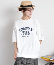 cepo（セポ）の「【DISCUS ATHLETIC】VIRGINIANカレッジロゴ/ルーズシルエット ショートスリーブTee（Tシャツ/カットソー）」
