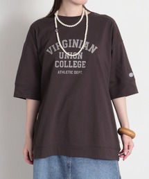 cepo（セポ）の「【DISCUS ATHLETIC】VIRGINIANカレッジロゴ/ルーズシルエット ショートスリーブTee（Tシャツ/カットソー）」