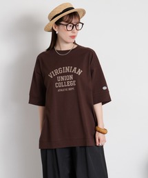 cepo（セポ）の「【DISCUS ATHLETIC】VIRGINIANカレッジロゴ/ルーズシルエット ショートスリーブTee（Tシャツ/カットソー）」