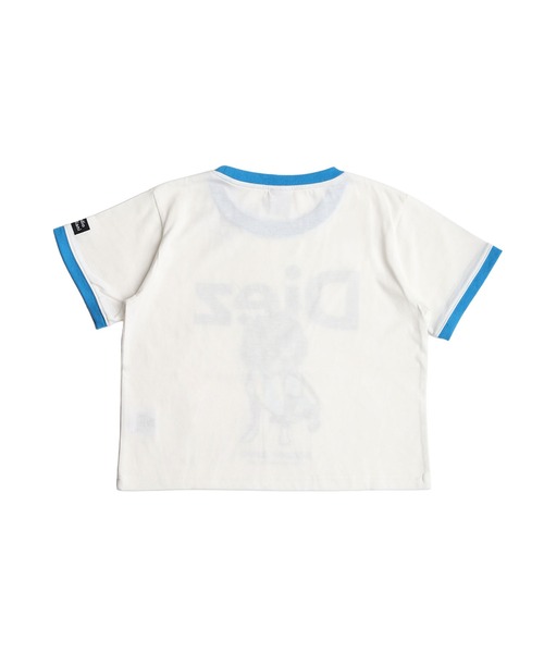 SoccerJunky(サッカージャンキー)の「SOCCER JUNKY / CLAUDIO PANDIANI 配色リンガーTシャツ 半袖カットソー レディース(Tシャツ/カットソー・レディース・イエロー/ブルー/レッド/サックスブルー・FREE)」の10枚目の写真