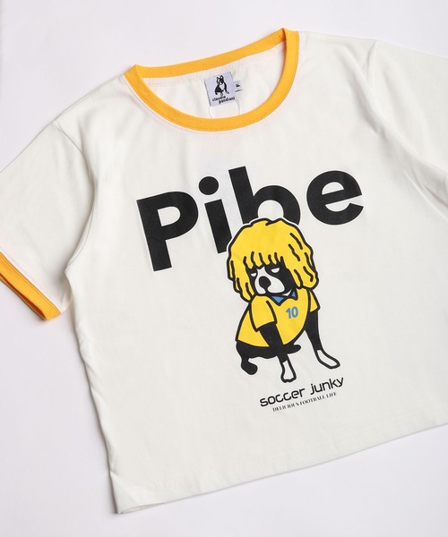 SoccerJunky(サッカージャンキー)の「SOCCER JUNKY / CLAUDIO PANDIANI 配色リンガーTシャツ 半袖カットソー レディース(Tシャツ/カットソー・レディース・イエロー/ブルー/レッド/サックスブルー・FREE)」の19枚目の写真
