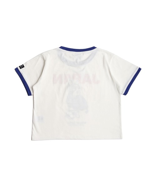 SoccerJunky(サッカージャンキー)の「SOCCER JUNKY / CLAUDIO PANDIANI 配色リンガーTシャツ 半袖カットソー レディース(Tシャツ/カットソー・レディース・イエロー/ブルー/レッド/サックスブルー・FREE)」の7枚目の写真