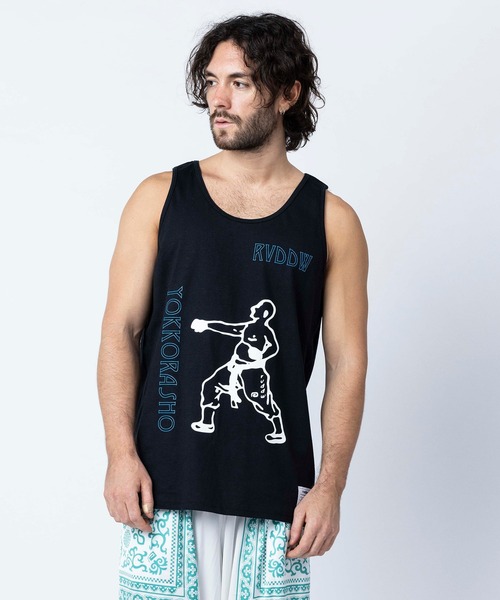 reversal.dogi.design.works（リバーサル・ドーギ・デザイン・ワークス）の「＜reversal/リバーサル＞YOKKORASHO COTTON TANKTOP（タンクトップ・メンズ・ブルー/ブラック/グレー/ホワイト・X-LARGE/LARGE/MEDIUM）」の3枚目の写真