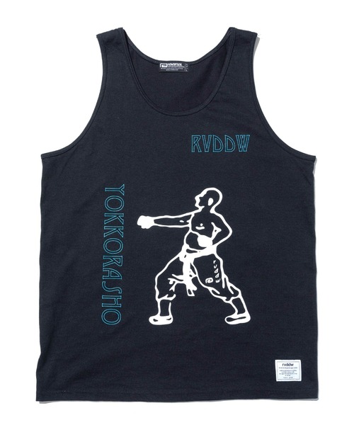 reversal.dogi.design.works（リバーサル・ドーギ・デザイン・ワークス）の「＜reversal/リバーサル＞YOKKORASHO COTTON TANKTOP（タンクトップ・メンズ・ブルー/ブラック/グレー/ホワイト・X-LARGE/LARGE/MEDIUM）」の9枚目の写真