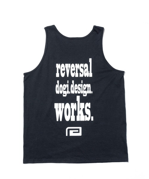 reversal.dogi.design.works（リバーサル・ドーギ・デザイン・ワークス）の「＜reversal/リバーサル＞YOKKORASHO COTTON TANKTOP（タンクトップ・メンズ・ブルー/ブラック/グレー/ホワイト・X-LARGE/LARGE/MEDIUM）」の8枚目の写真