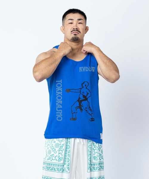 reversal.dogi.design.works（リバーサル・ドーギ・デザイン・ワークス）の「＜reversal/リバーサル＞YOKKORASHO COTTON TANKTOP（タンクトップ・メンズ・ブルー/ブラック/グレー/ホワイト・X-LARGE/LARGE/MEDIUM）」の16枚目の写真