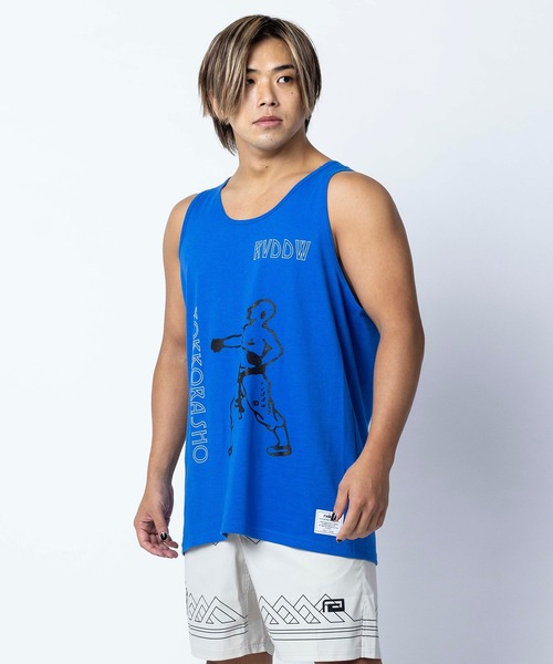 reversal.dogi.design.works（リバーサル・ドーギ・デザイン・ワークス）の「＜reversal/リバーサル＞YOKKORASHO COTTON TANKTOP（タンクトップ・メンズ・ブルー/ブラック/グレー/ホワイト・X-LARGE/LARGE/MEDIUM）」の20枚目の写真