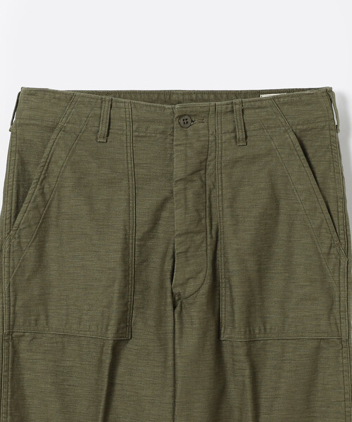 FREAK'S STORE(フリークスストア)の「Orslow/オアスロウ VINTAGE FIT FATIGUE PANTS UNISEX/ヴィンテージフィットファティーグパンツ(ユニセックス)(チノパンツ・レディース・オリーブ・1/0)」の3枚目の写真
