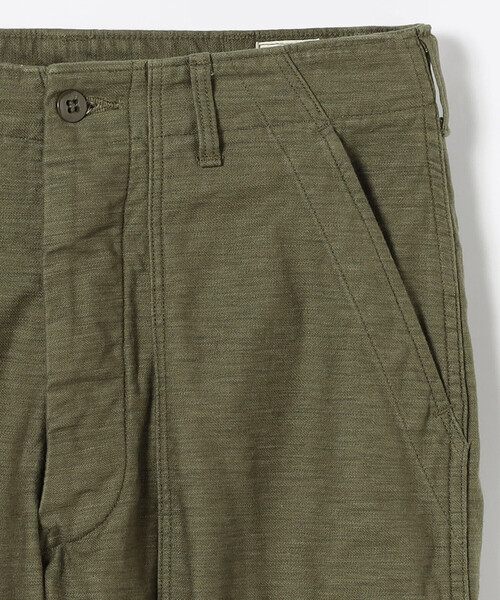FREAK'S STORE(フリークスストア)の「Orslow/オアスロウ VINTAGE FIT FATIGUE PANTS UNISEX/ヴィンテージフィットファティーグパンツ(ユニセックス)(チノパンツ・レディース・オリーブ・1/0)」の4枚目の写真