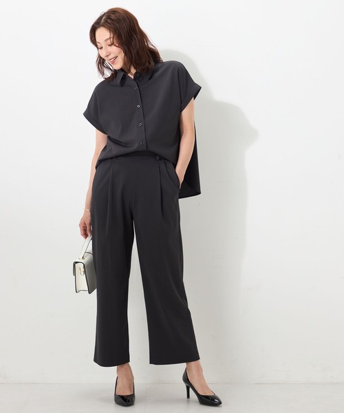 GALLORIA(ギャローリア)の「【セットアップで着られる】キレメクゆるワイドパンツ(その他パンツ・レディース・チャコールグレー/ブラウン/ベージュ/ブルー・L/LL/M/S)」の14枚目の写真
