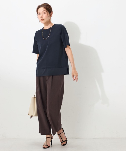 GALLORIA(ギャローリア)の「【セットアップで着られる】キレメクゆるワイドパンツ(その他パンツ・レディース・チャコールグレー/ブラウン/ベージュ/ブルー・L/LL/M/S)」の15枚目の写真