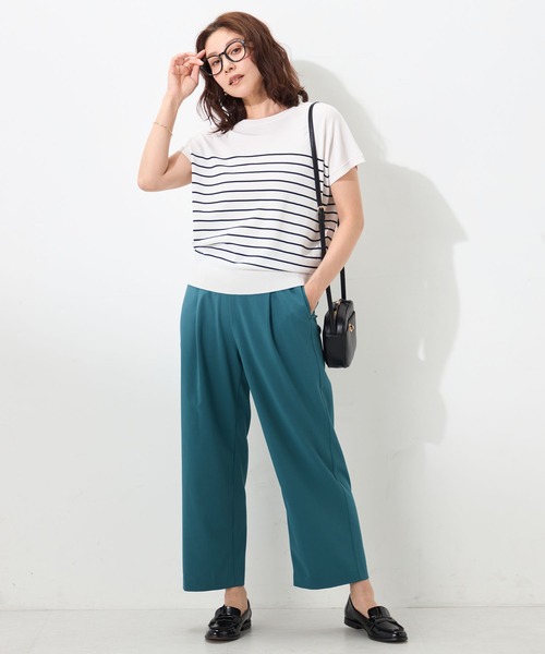 GALLORIA(ギャローリア)の「【セットアップで着られる】キレメクゆるワイドパンツ(その他パンツ・レディース・チャコールグレー/ブラウン/ベージュ/ブルー・L/LL/M/S)」の9枚目の写真
