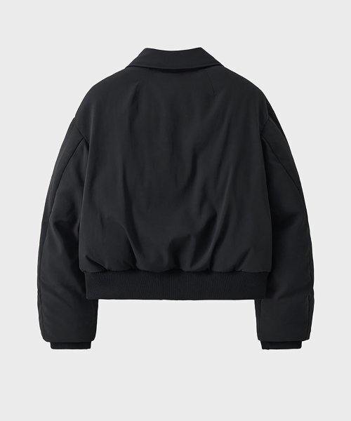 NOIRER（ノイア）の「パディッドウールクロップブルゾン（ブラック）（ダウンジャケット/コート・メンズ・その他・48/50/52）」の3枚目の写真