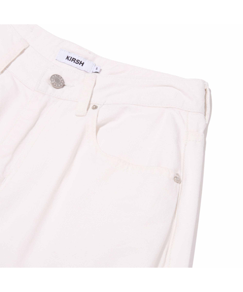 KIRSH（キルシー）の「プレーンワイドフィットデニムパンツ[ホワイト]（デニムパンツ・レディース・その他・MEDIUM/SMALL）」の4枚目の写真
