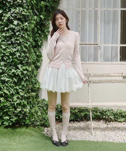 fupel(フぺル)の「UV cut lace cardigan / UVカットレースカーディガン(カーディガン/ボレロ・レディース・ライトグリーン/アイボリー/ピンク・FREE)」の10枚目の写真