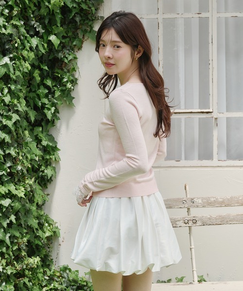 fupel(フぺル)の「UV cut lace cardigan / UVカットレースカーディガン(カーディガン/ボレロ・レディース・ライトグリーン/アイボリー/ピンク・FREE)」の7枚目の写真