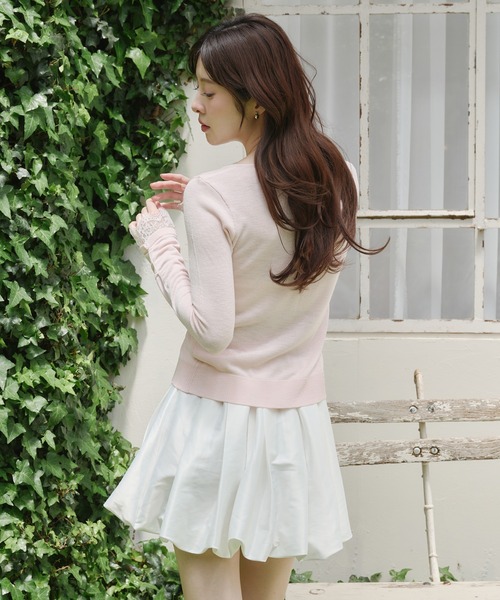 fupel(フぺル)の「UV cut lace cardigan / UVカットレースカーディガン(カーディガン/ボレロ・レディース・ライトグリーン/アイボリー/ピンク・FREE)」の8枚目の写真