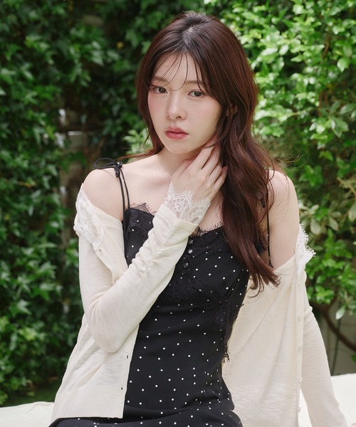 fupel(フぺル)の「UV cut lace cardigan / UVカットレースカーディガン(カーディガン/ボレロ・レディース・ライトグリーン/アイボリー/ピンク・FREE)」の5枚目の写真