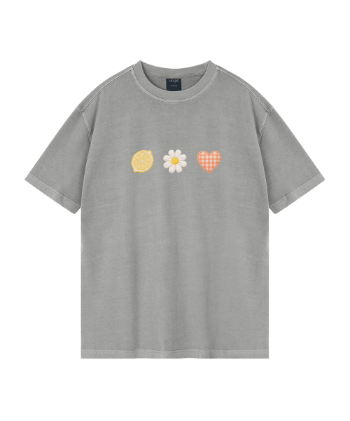 WILDROCK（ワイルドロック）の「ガーデンクラブ ピグメントオーバーサイズ半袖Tシャツ（クロップ含む）（Tシャツ/カットソー・レディース・ベビーピンク/ライトパープル/ブルー/ホワイト/カーキ/チャコール/ライトグレー/ブラック・FREE/X-SMALL/SMALL/MEDIUM/LARGE）」の12枚目の写真